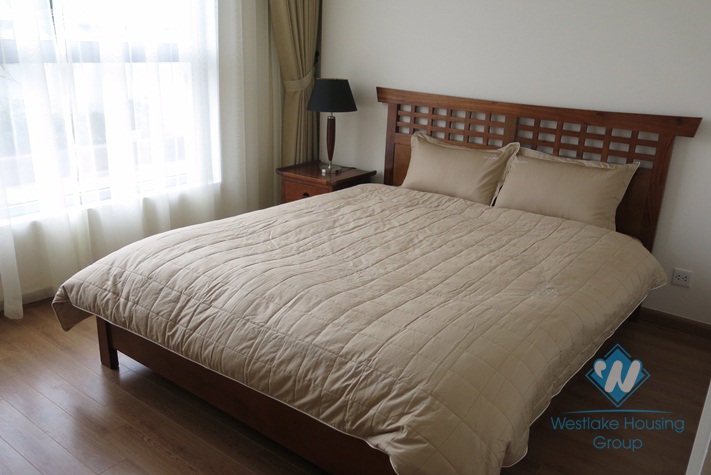 Two bedrooms with very large balcony for rent in Vinhomes Nguyen Chi Thanh, Ha Noi